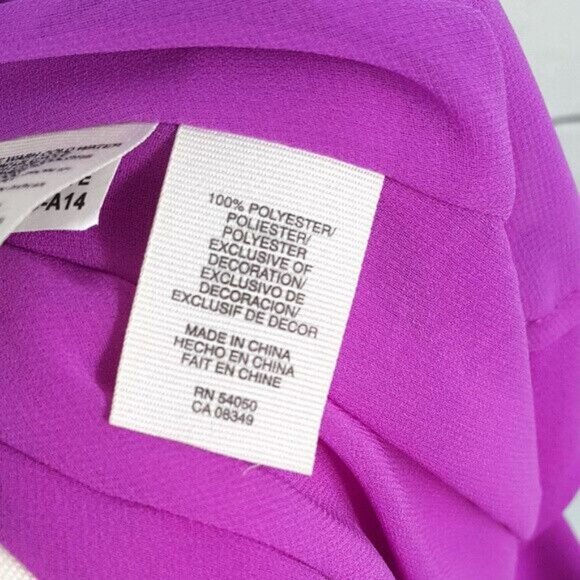 2/$15 Rachel Roy Sleeveless Tank Top Purple Orange XS Fringe Crepe Scoop Tiered - Picture 5 of 5